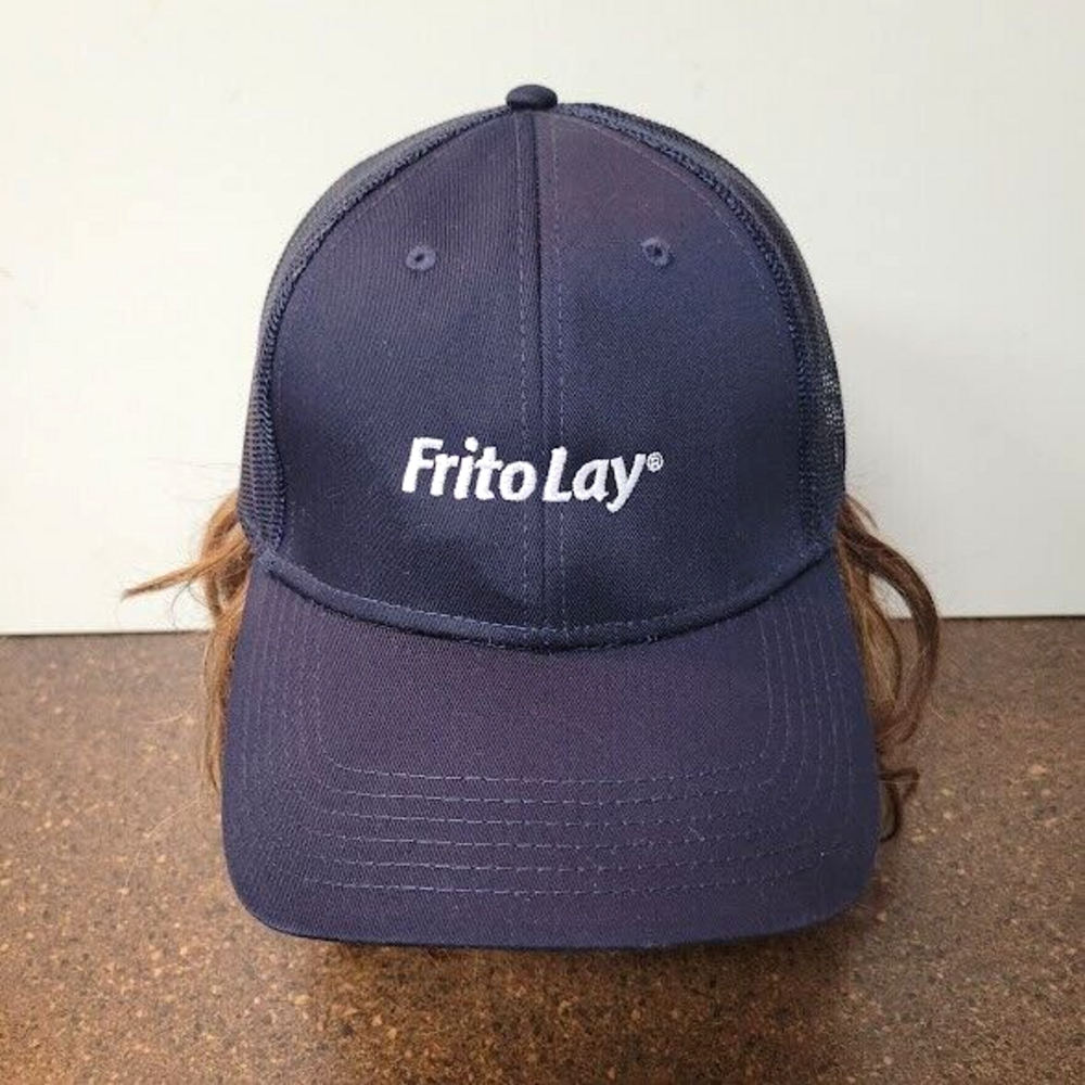 Frito Lay Hat Cap Snap Back Blue Mesh Mens